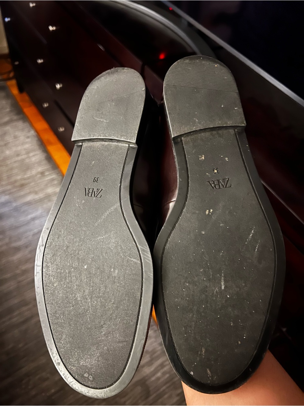 Zara Penny Loafers in Dark Burgundy - Picture 3 of 6